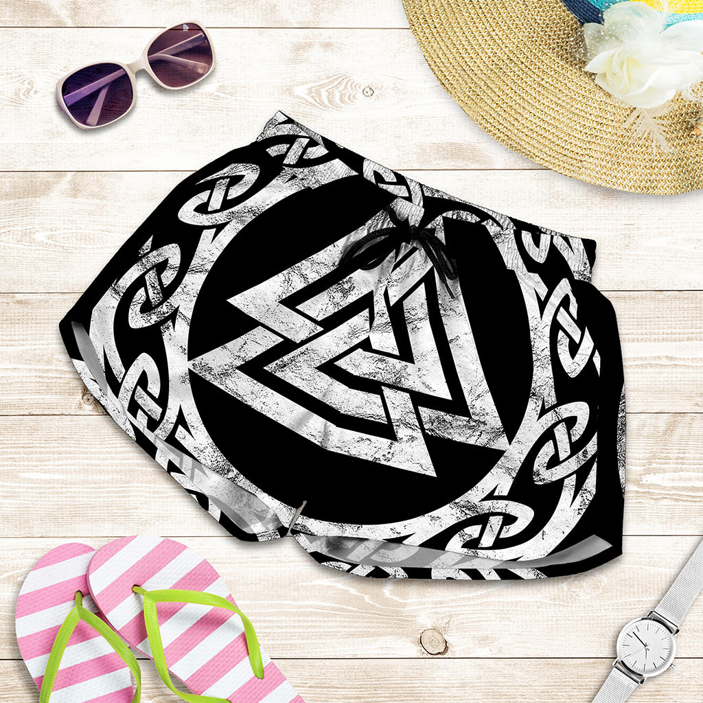 Viking Valhalla Symbol Print Women's Shorts
