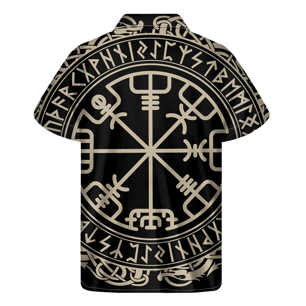 Viking Vegvisir Print Men's Short Sleeve Shirt