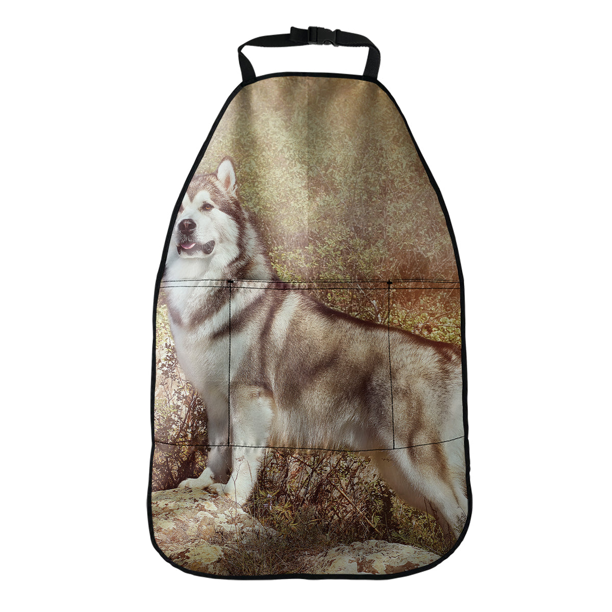 Vintage Alaskan Malamute Print Car Seat Organizers