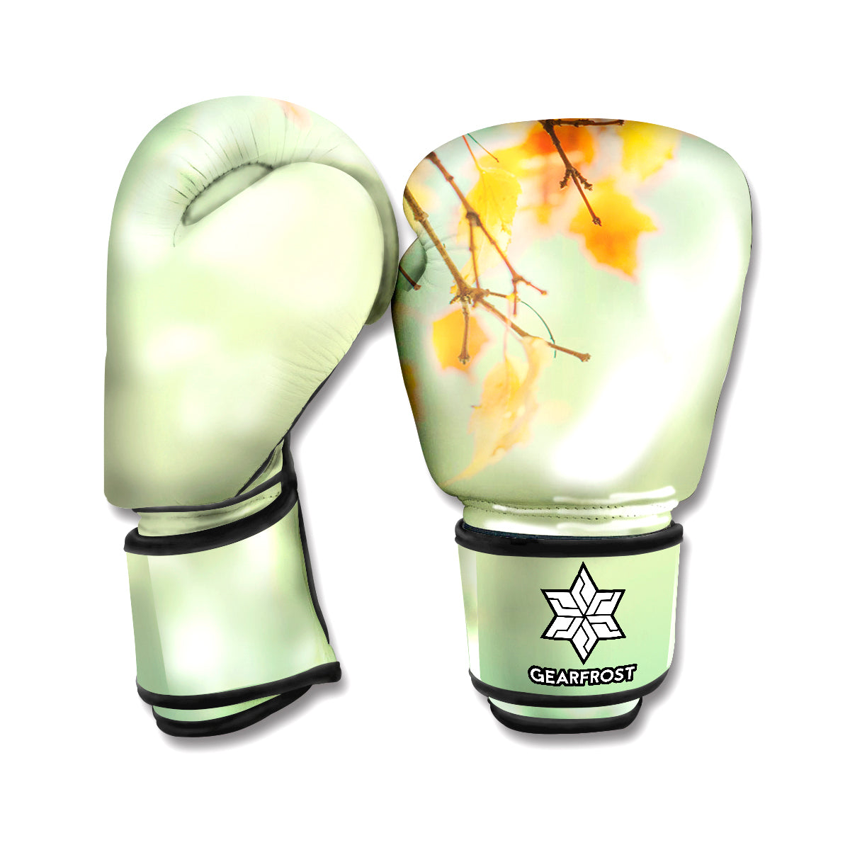 Vintage Autumn Print Boxing Gloves
