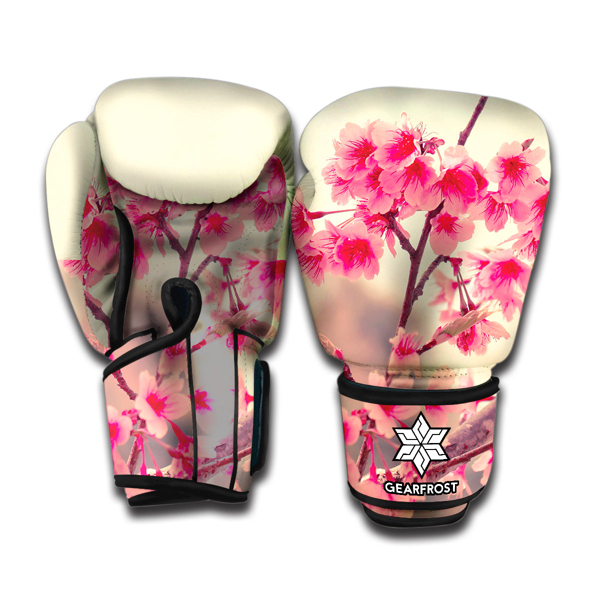 Beach Sunset Palm Tree Print Boxing Gloves