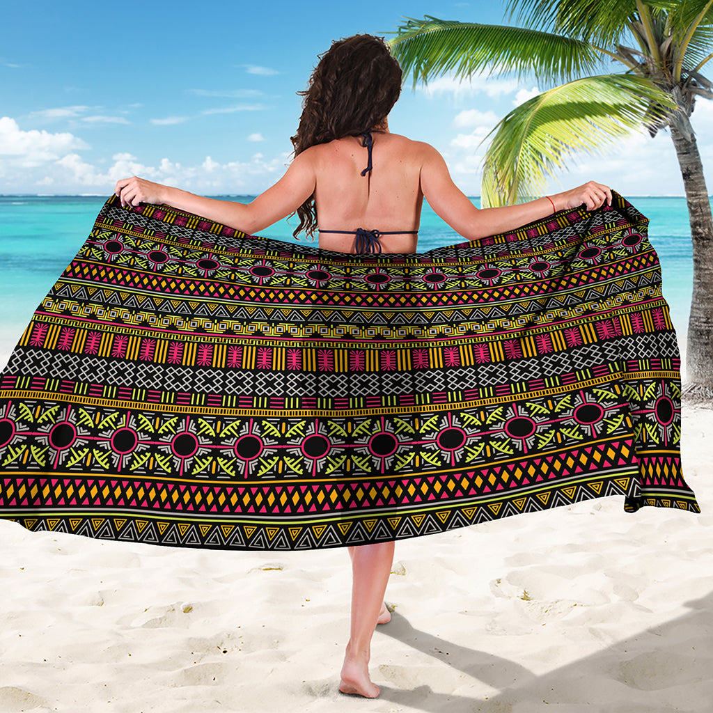Vintage Ethnic Pattern Print Beach Sarong Wrap
