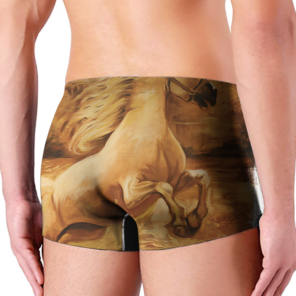 Vintage Horse Painting Print Men's Boxer Briefs