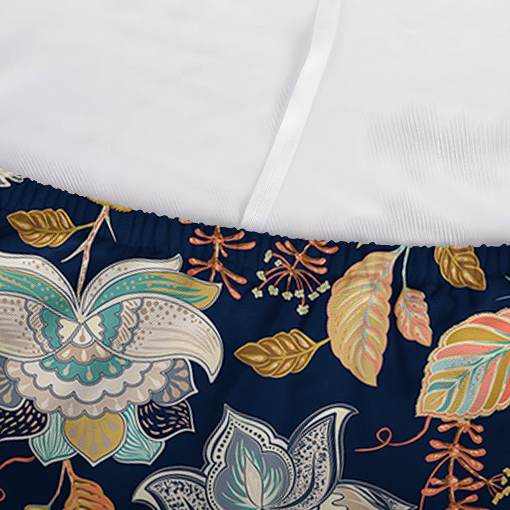 Vintage Indian Floral Pattern Print Sofa Cover
