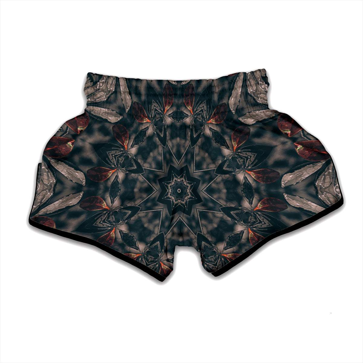 Vintage Kaleidoscope Print Muay Thai Boxing Shorts