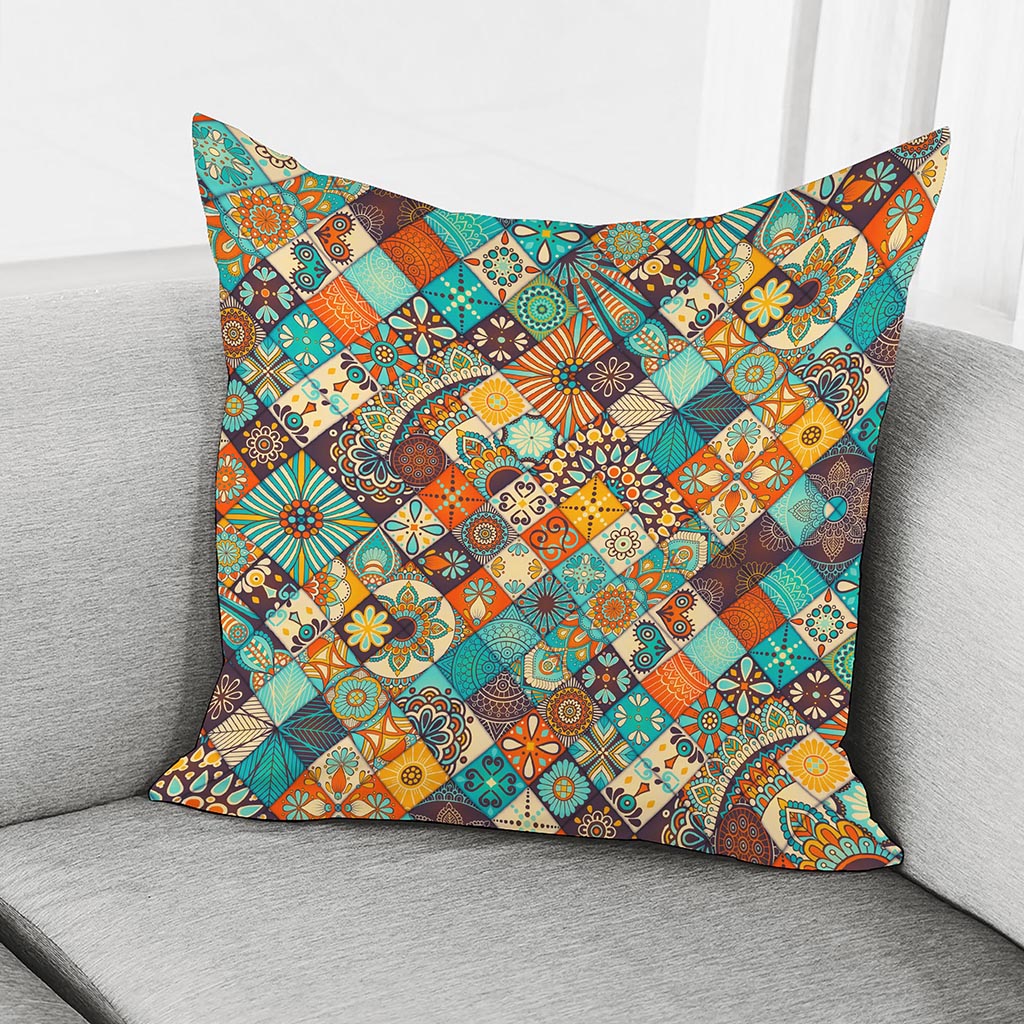 Vintage Mandala Bohemian Pattern Print Pillow Cover