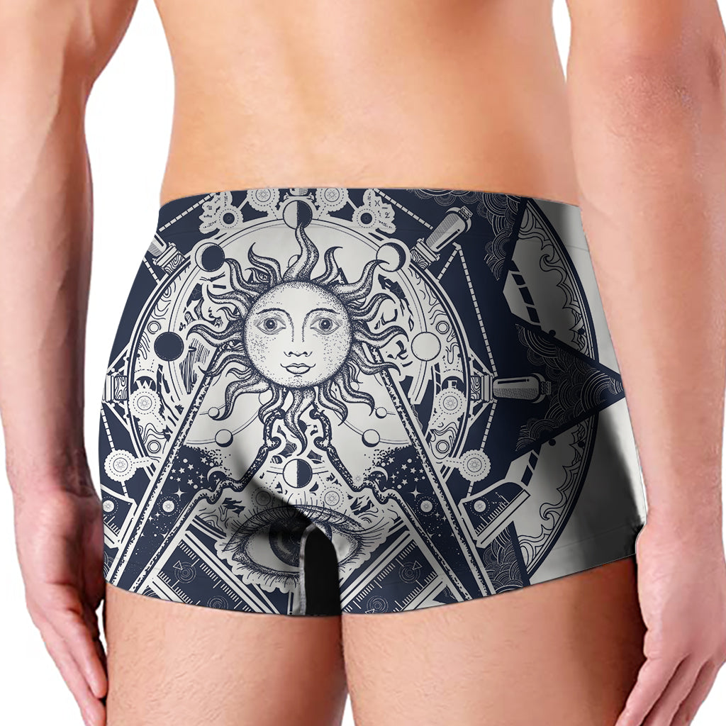Vintage Masonic Freemasonry Print Men's Boxer Briefs