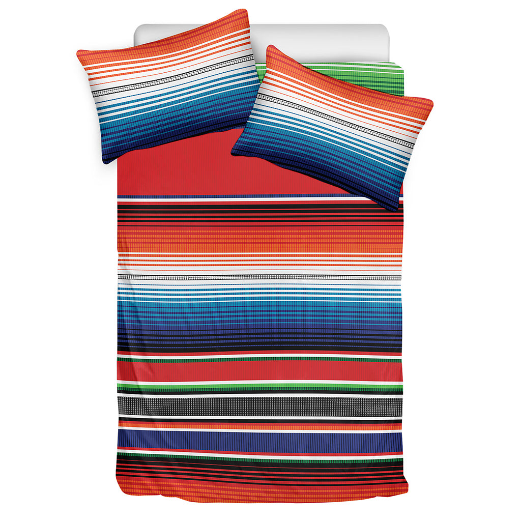 Vintage Mexican Serape Pattern Print Duvet Cover Bedding Set