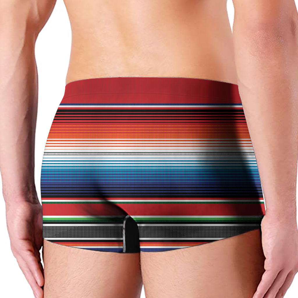 Vintage Mexican Serape Pattern Print Men's Boxer Briefs