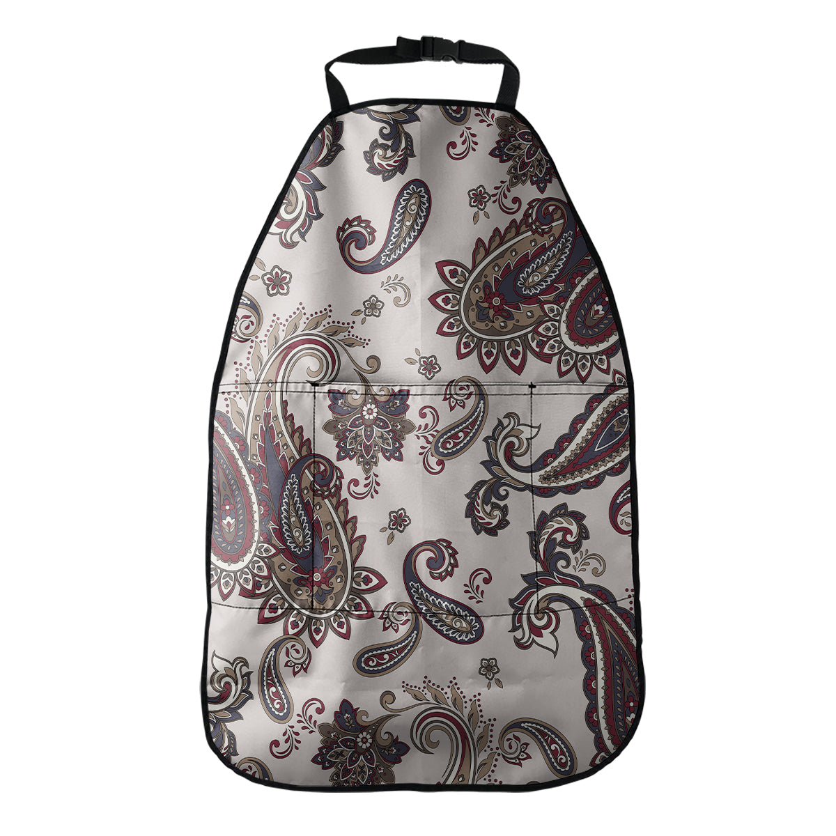 Vintage Paisley Pattern Print Car Seat Organizers