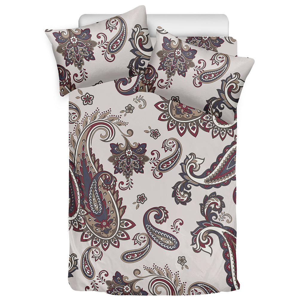 Vintage Paisley Pattern Print Duvet Cover Bedding Set