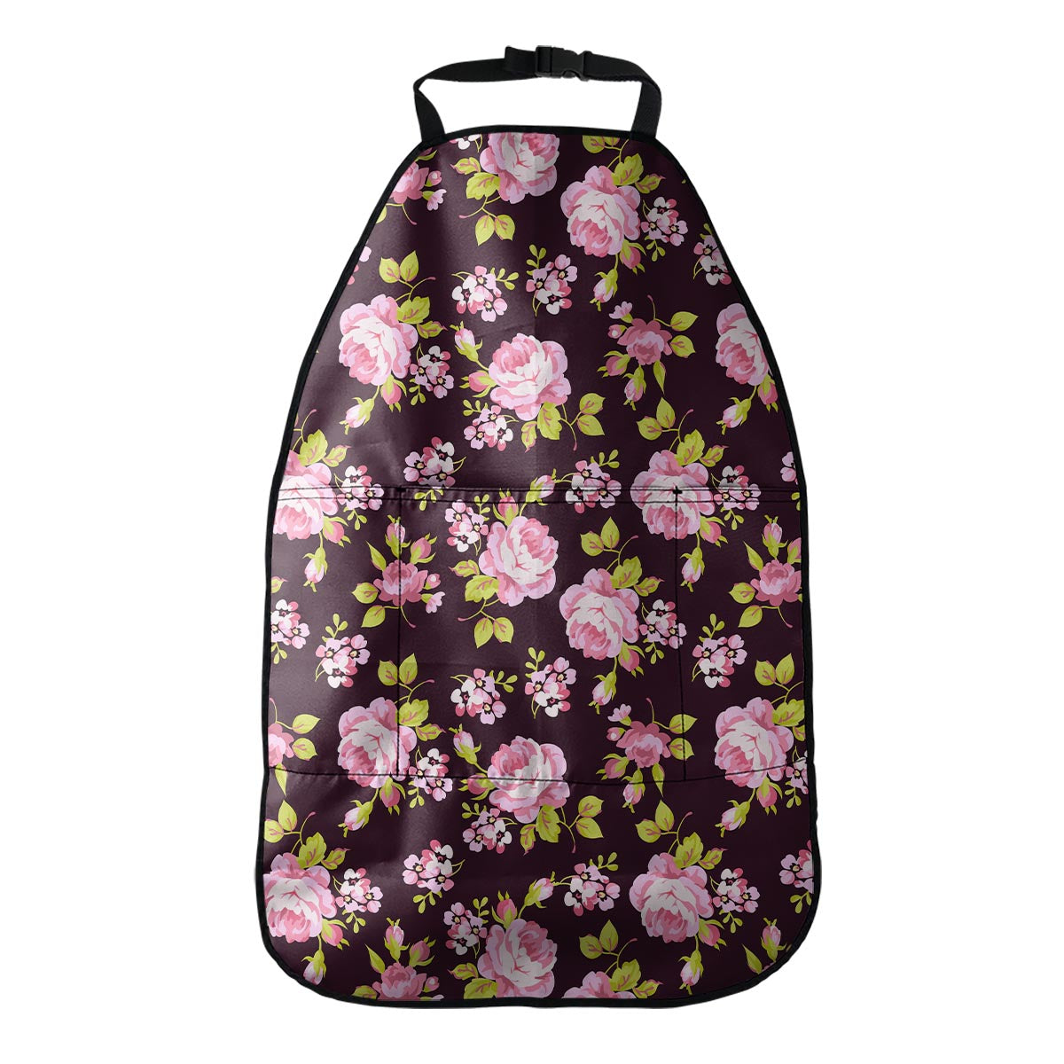 Vintage Pink Rose Floral Pattern Print Car Seat Organizers