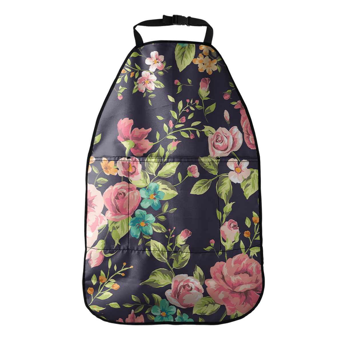Vintage Rose Floral Flower Pattern Print Car Seat Organizers