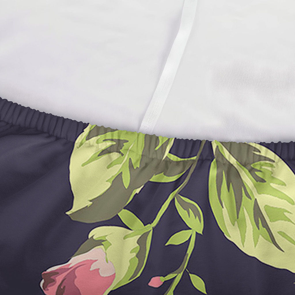 Vintage Rose Floral Flower Pattern Print Sofa Cover