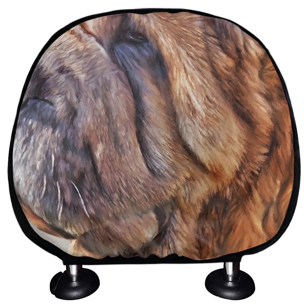Vintage Shar Pei Print Car Headrest Covers