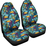 Vintage Toucan Pattern Print Universal Fit Car Seat Covers