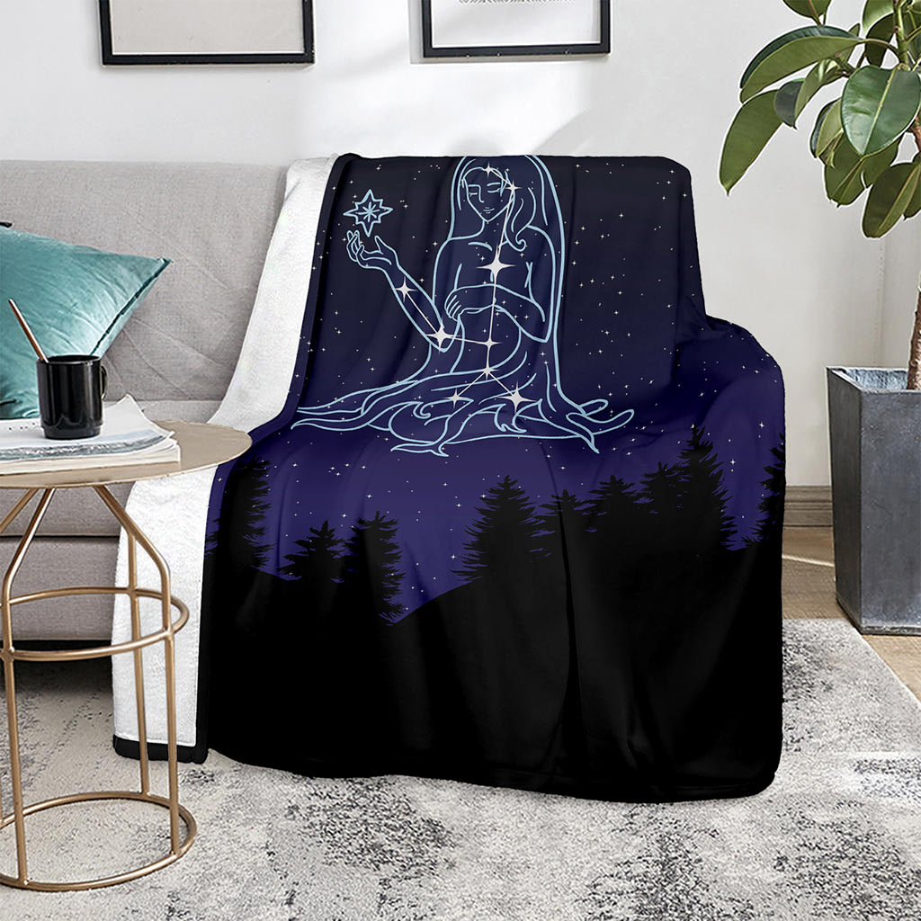 Virgo Constellation Print Blanket