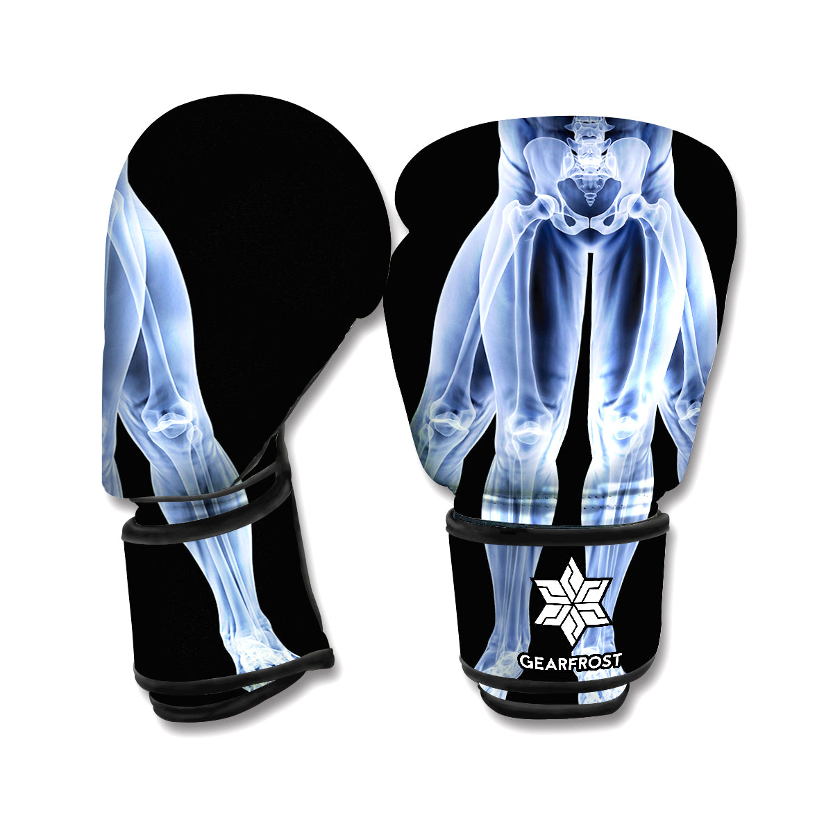 Vitruvian Man X-Ray Print Boxing Gloves