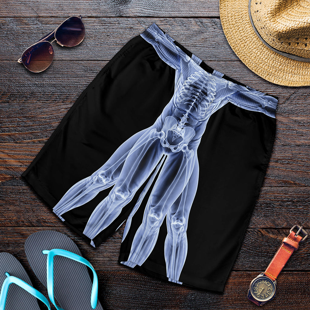 Vitruvian Man X-Ray Print Men's Shorts