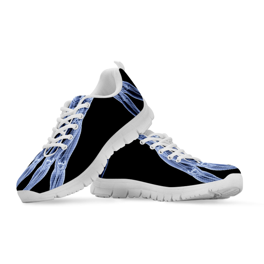 Vitruvian Man X-Ray Print White Sneakers