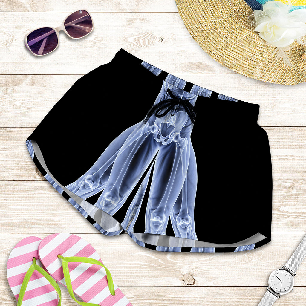 Vitruvian Man X-Ray Print Women's Shorts