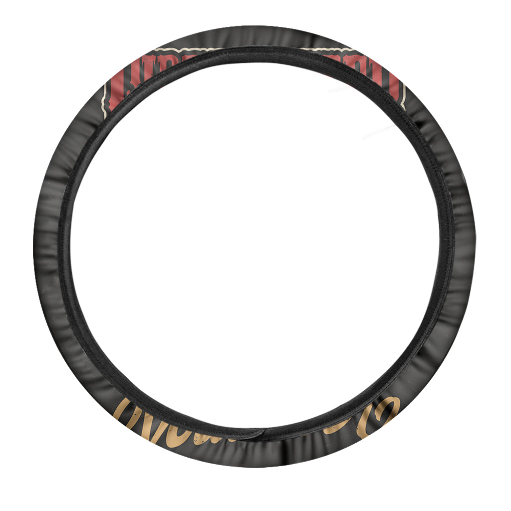 Volunteer Firefighter Print Car Steering Wheel Cover