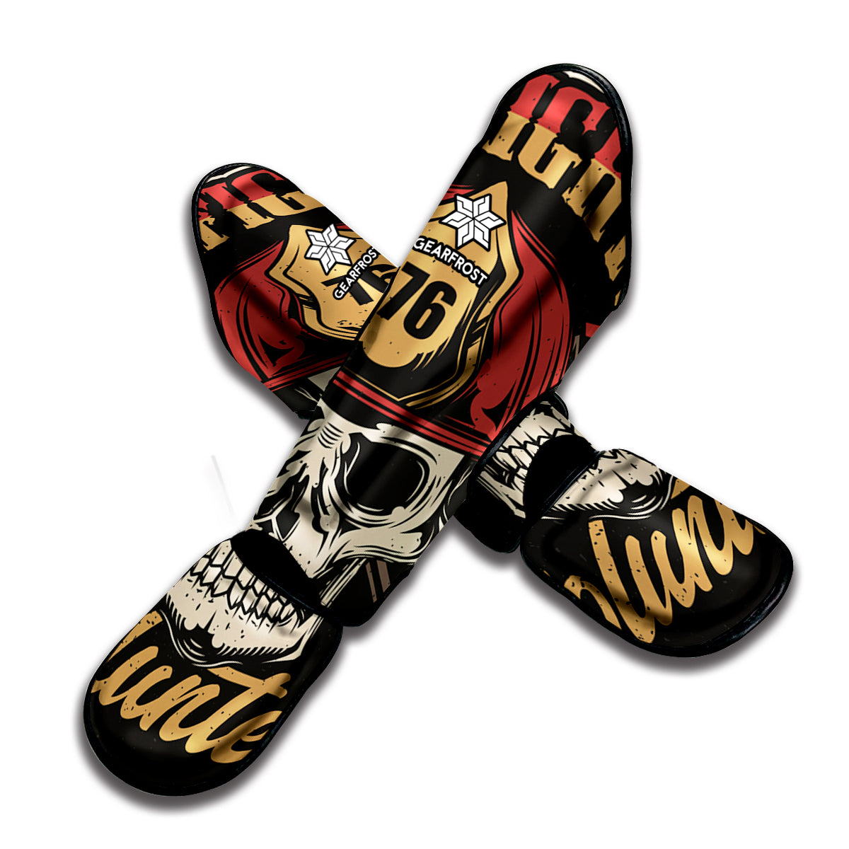 Volunteer Firefighter Print Muay Thai Shin Guard