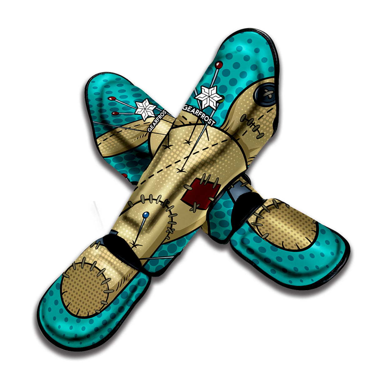 Voodoo Doll Print Muay Thai Shin Guard