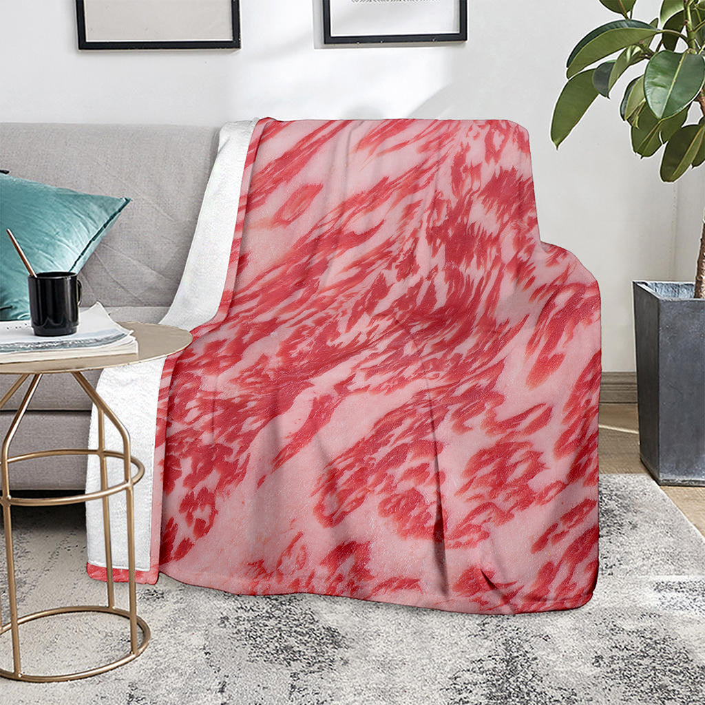 Wagyu Beef Meat Print Blanket