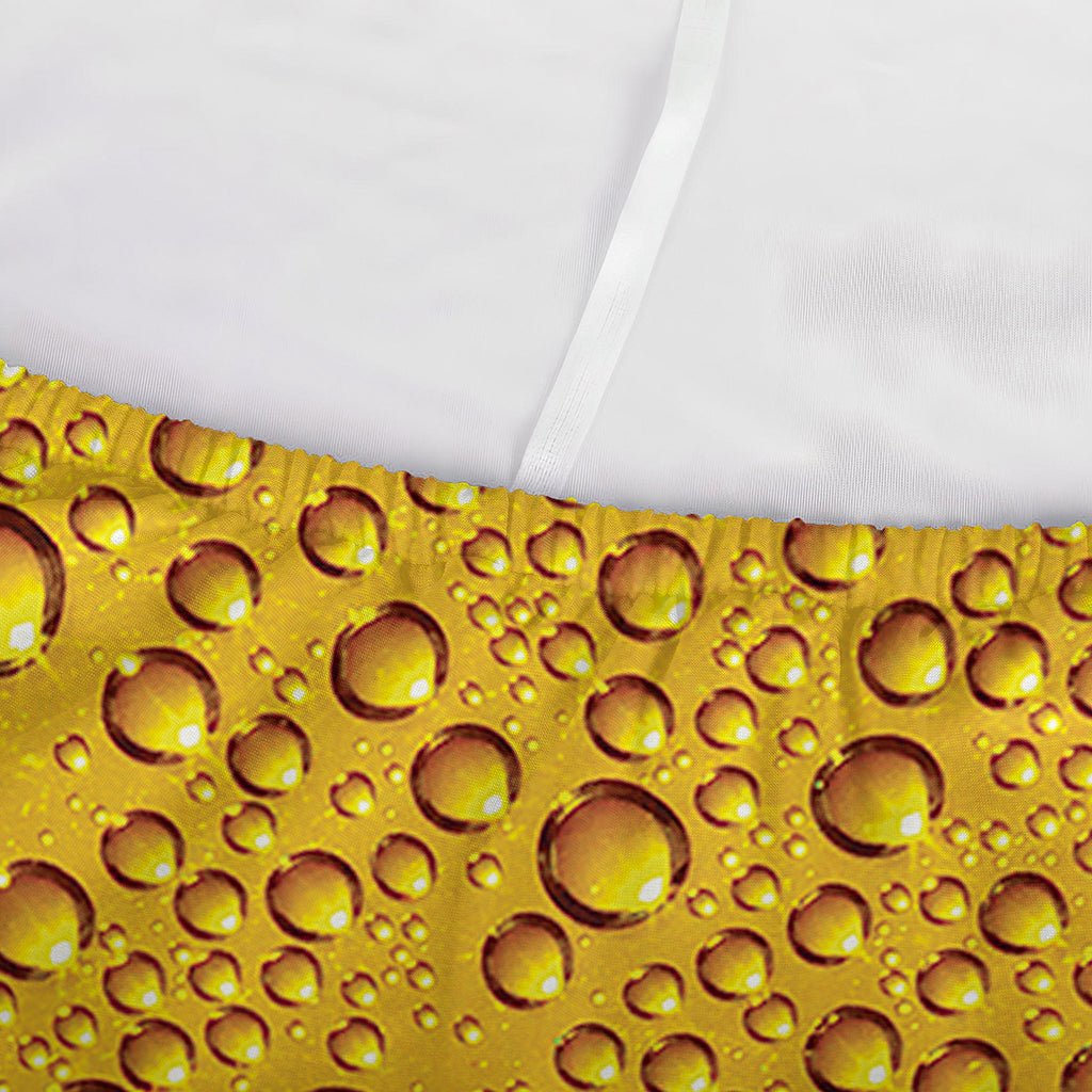 Water Drops On Beer Print Sofa Cover