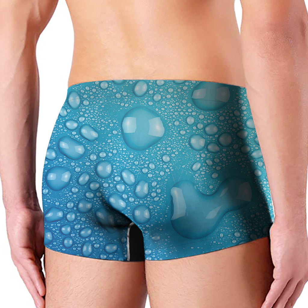 Water Drops Print Men's Boxer Briefs
