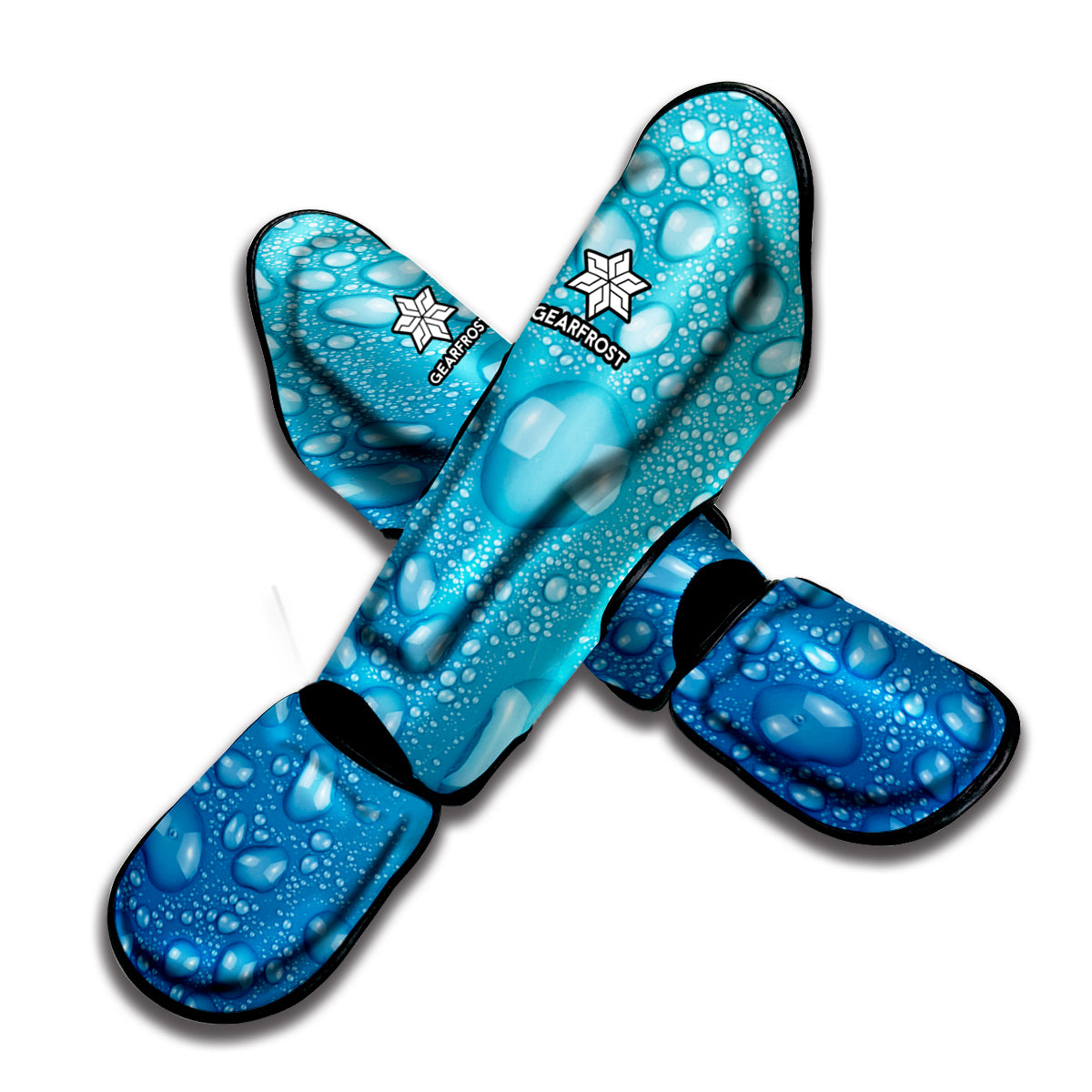 Water Drops Print Muay Thai Shin Guard