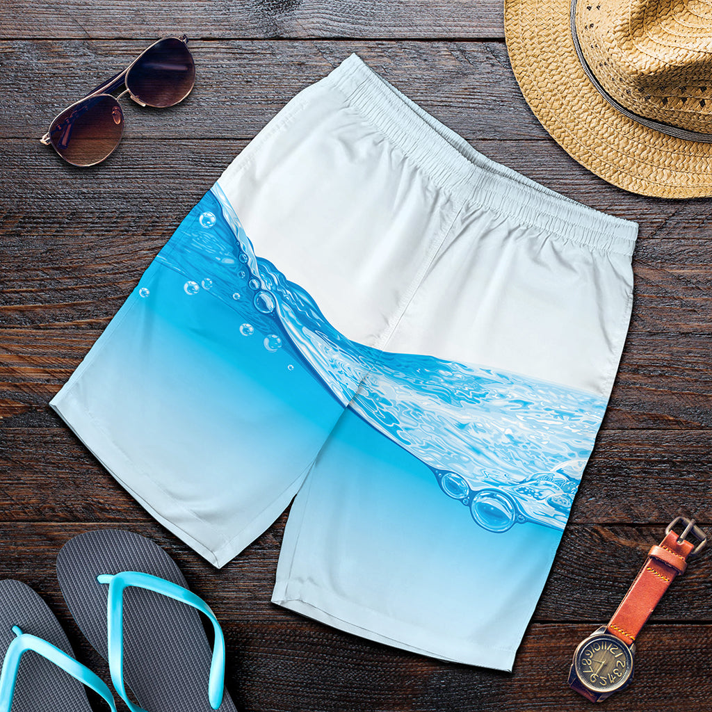 Water Wave Print Men's Shorts