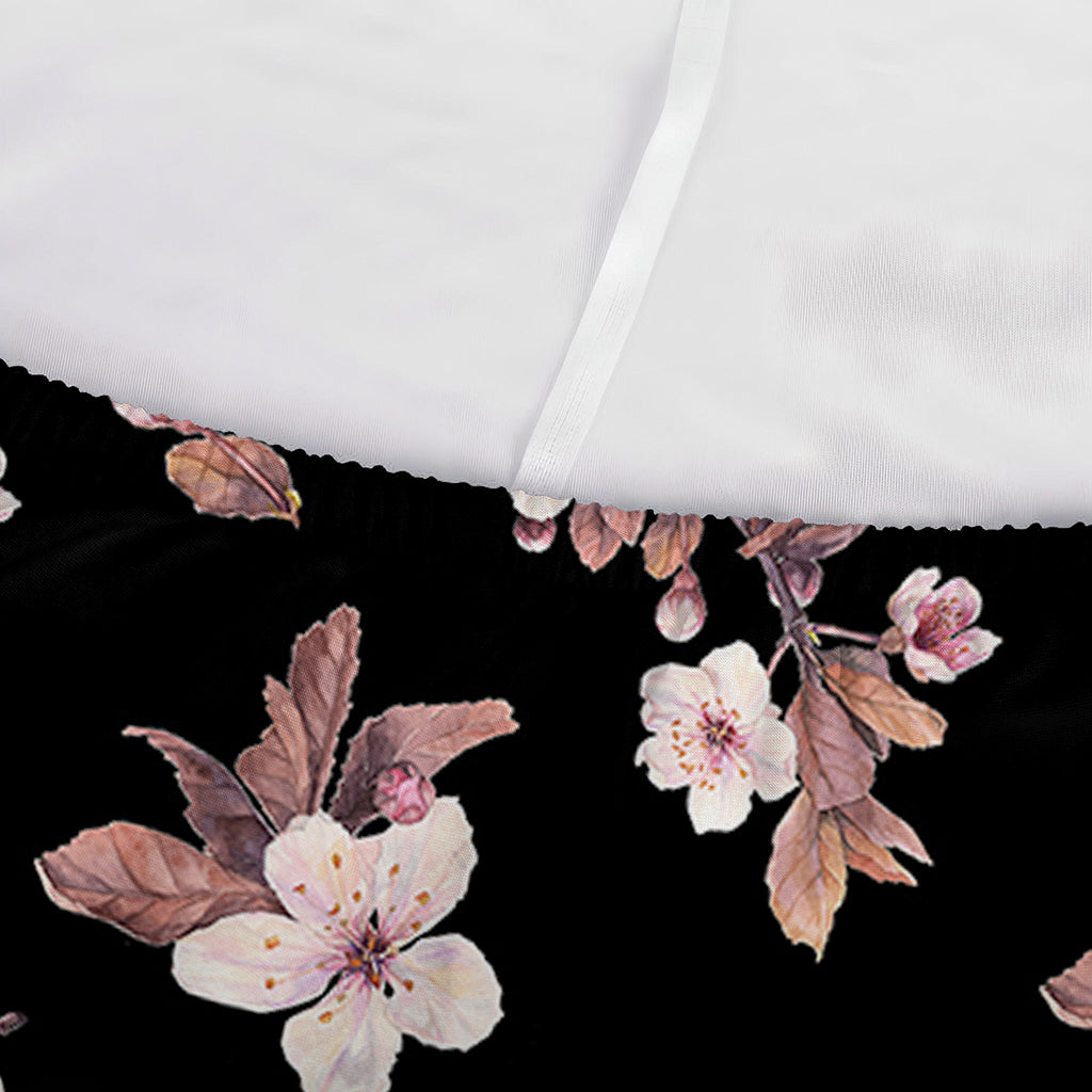 Watercolor Cherry Blossom Pattern Print Sofa Cover
