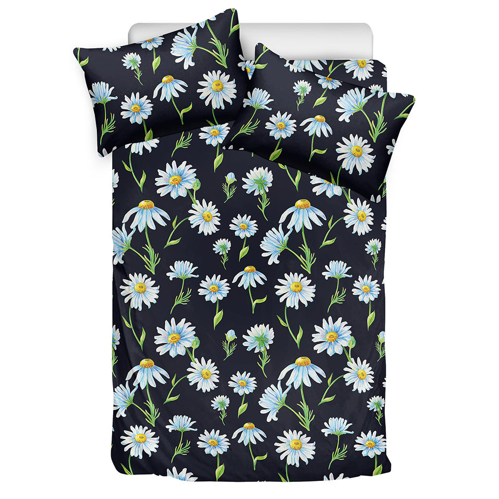 Watercolor Daisy Floral Pattern Print Duvet Cover Bedding Set