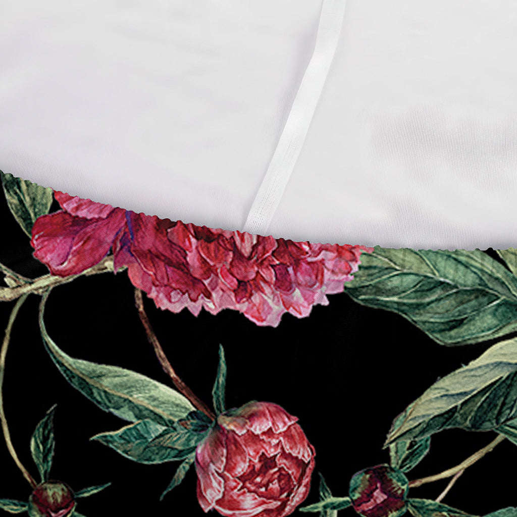 Watercolor Peony Pattern Print Sofa Cover