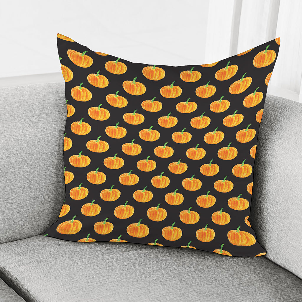 Watercolor Pumpkin Pattern Print Pillow Cover