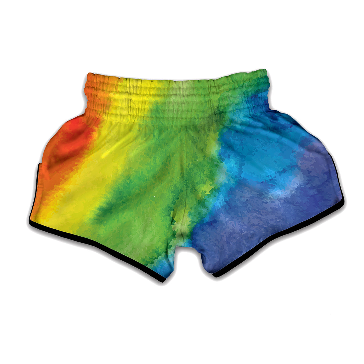Watercolor Rainbow LGBT Pride Print Muay Thai Boxing Shorts