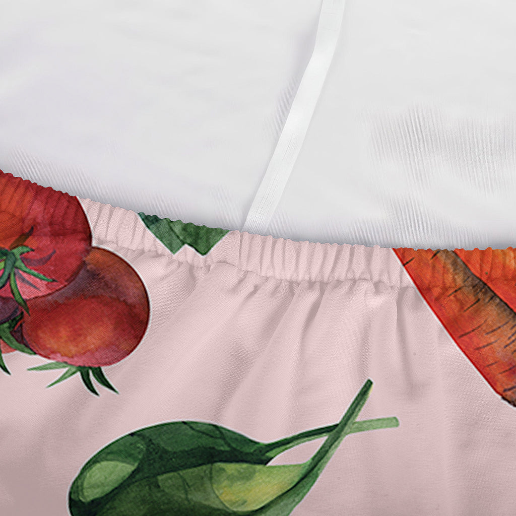 Watercolor Vegan Pattern Print Sofa Cover