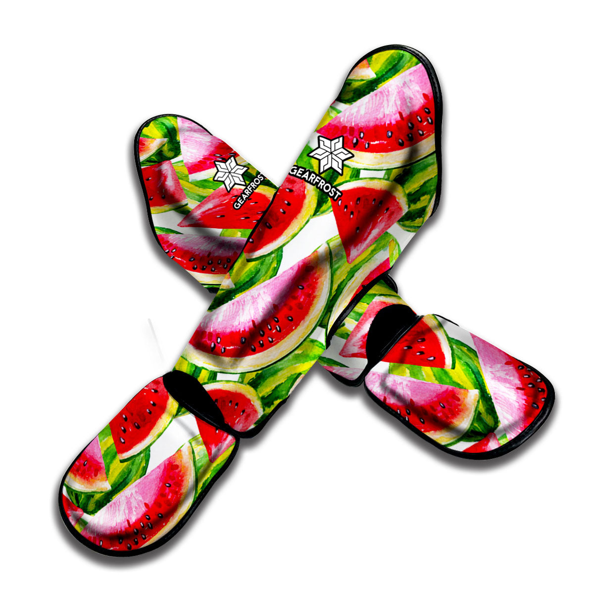 Watercolor Watermelon Pattern Print Muay Thai Shin Guard