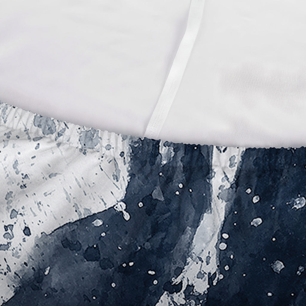Watercolor Wolf Portrait Print Sofa Cover