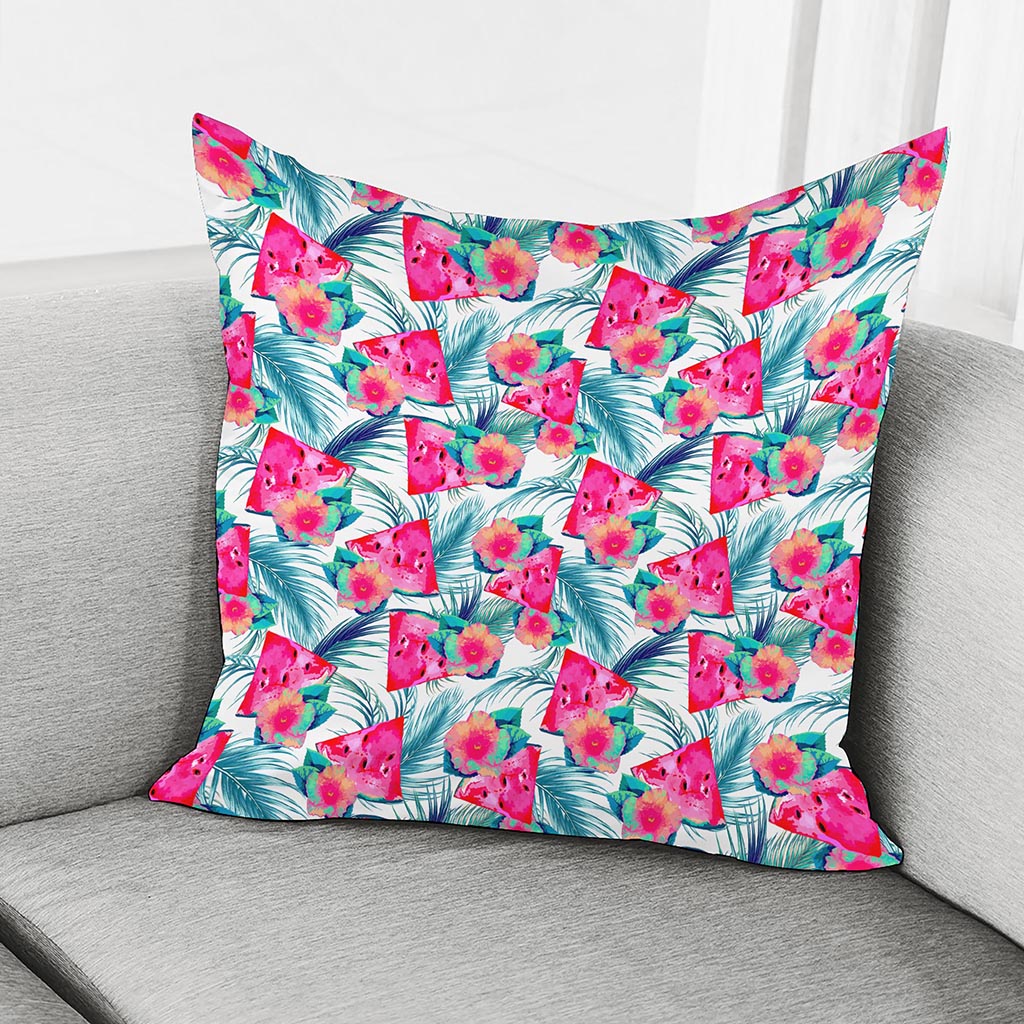Watermelon Teal Hawaiian Pattern Print Pillow Cover