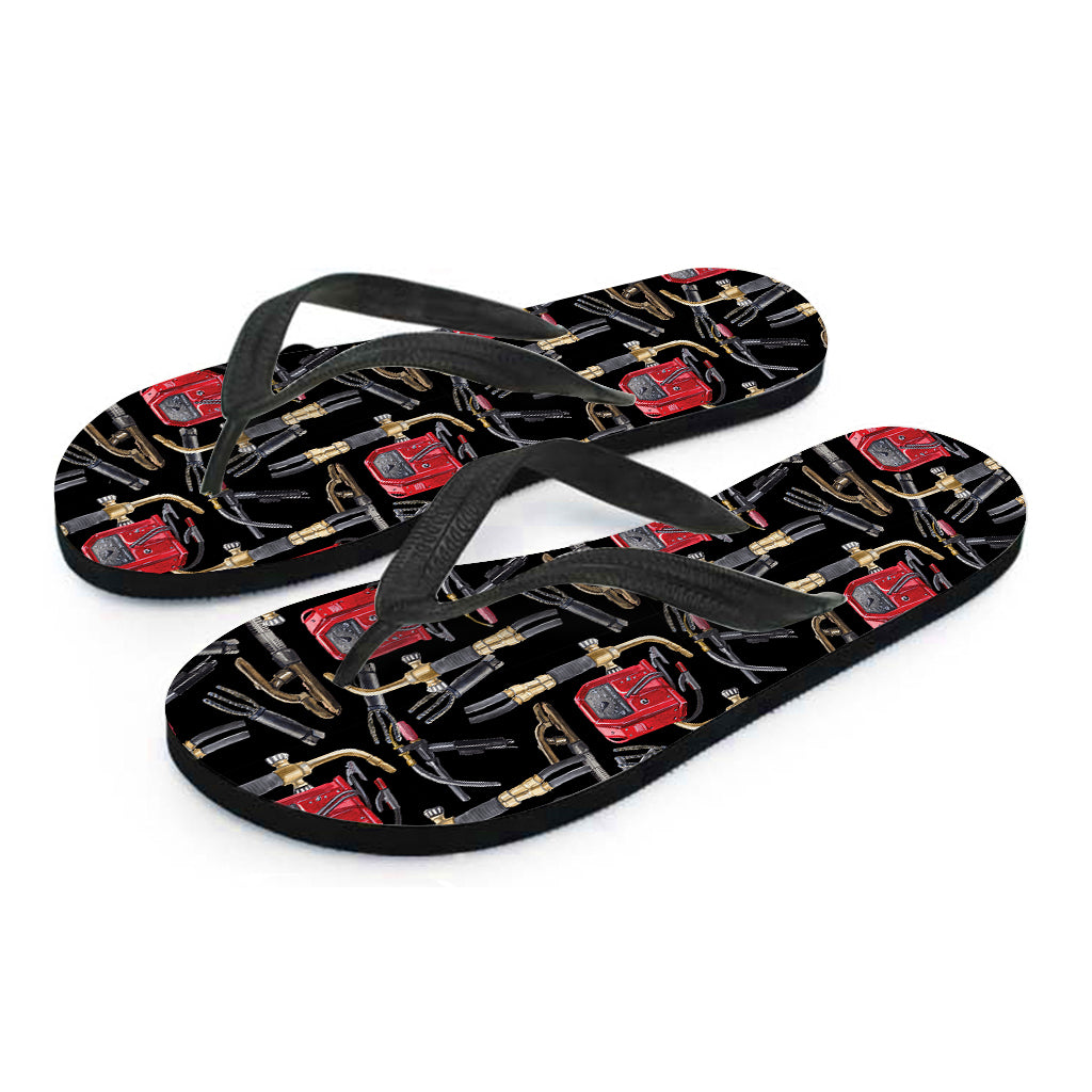 Welding Machine Pattern Print Flip Flops