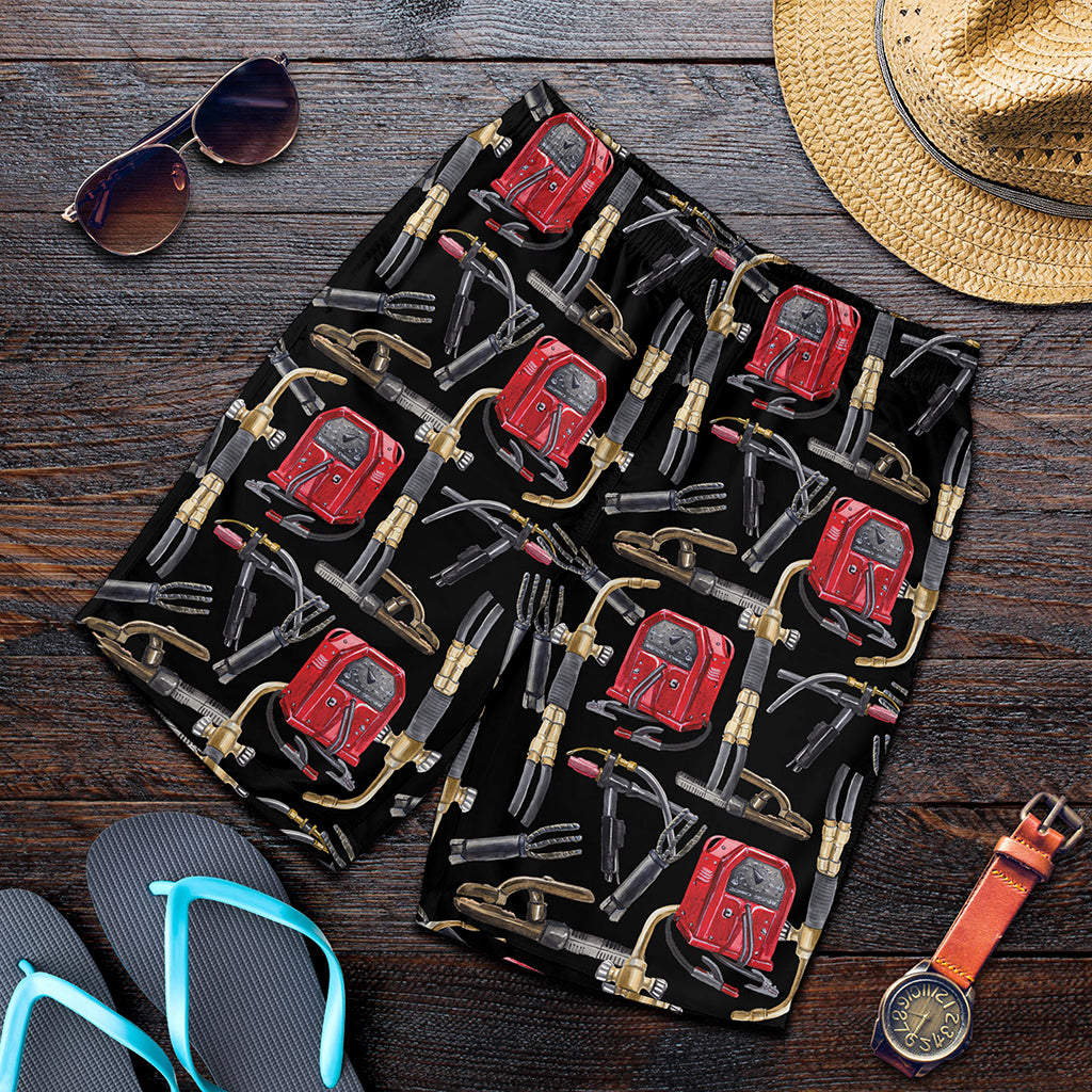 Welding Machine Pattern Print Men's Shorts