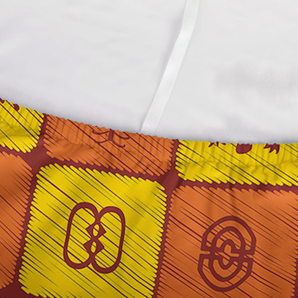 West Adinkra Symbols Pattern Print Sofa Cover