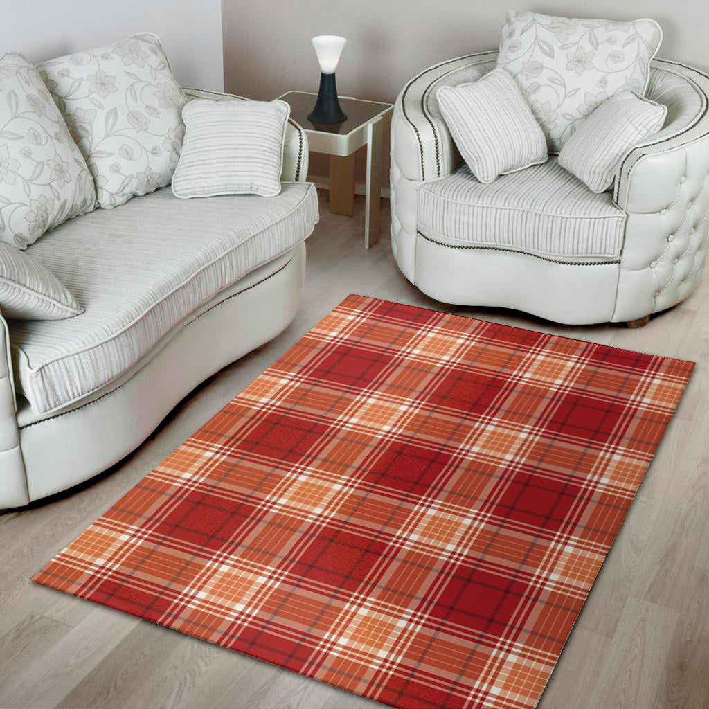 Western Tartan Pattern Print Area Rug