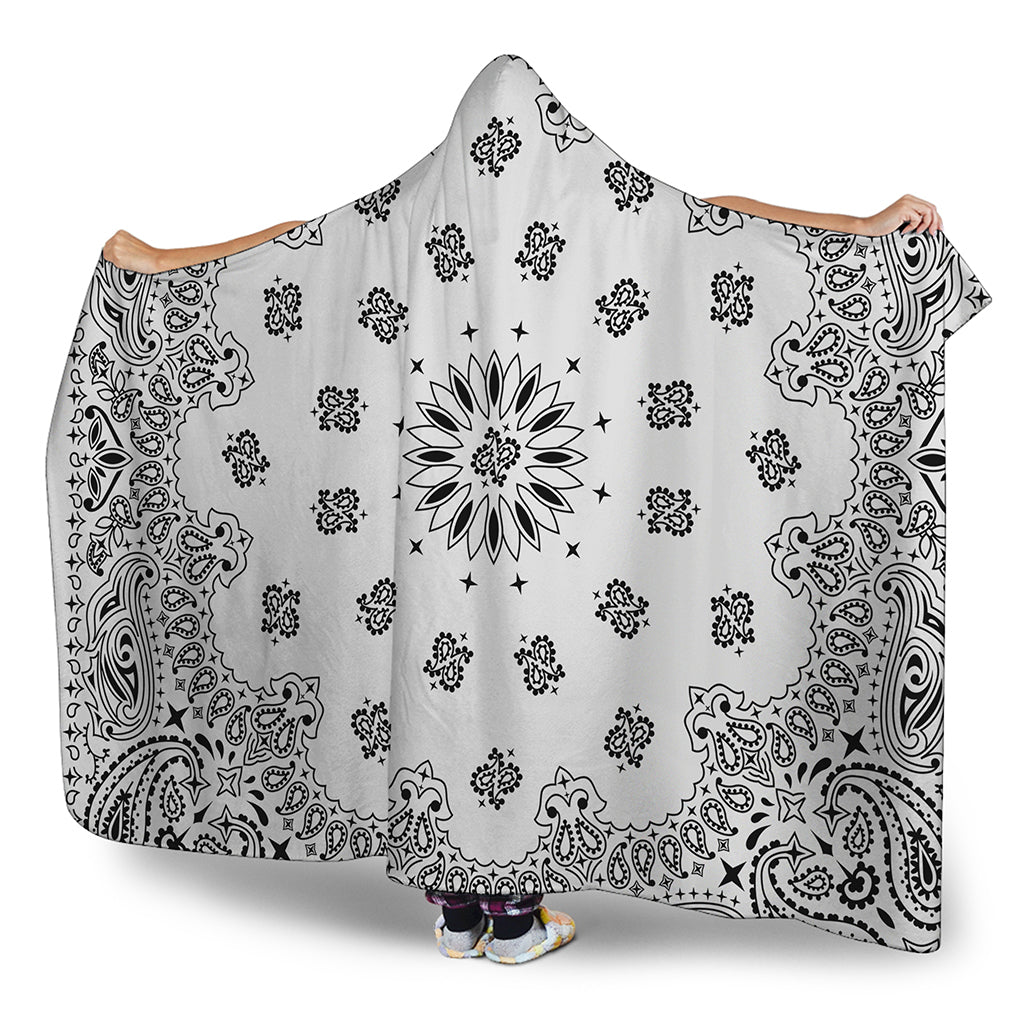 Pattern Print Camera Hooded Blanket