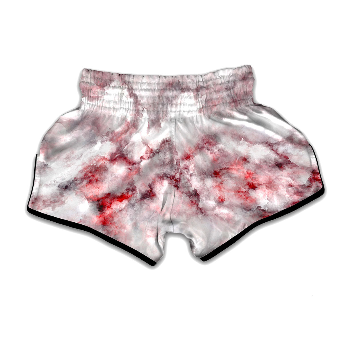 White Ruby Marble Print Muay Thai Boxing Shorts