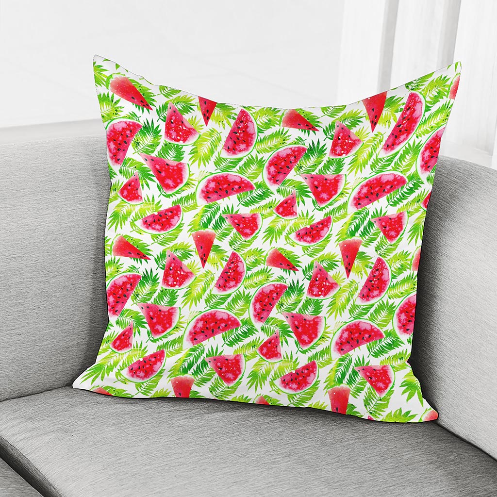 White Summer Watermelon Pattern Print Pillow Cover