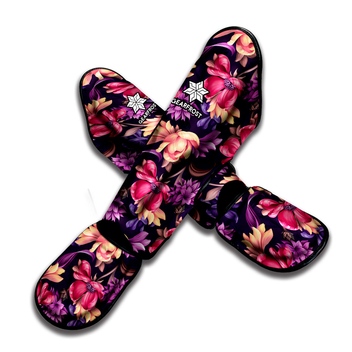 Wild Flower Print Muay Thai Shin Guard
